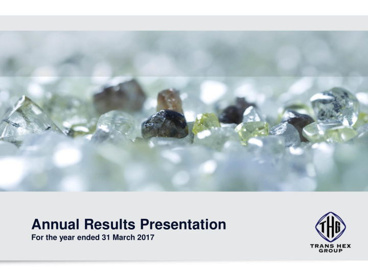 annual results presentation