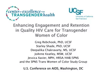 U.S. Conference on AIDS, Washington, DC  U.S. Conference on AIDS, Washington, DC  Background  In