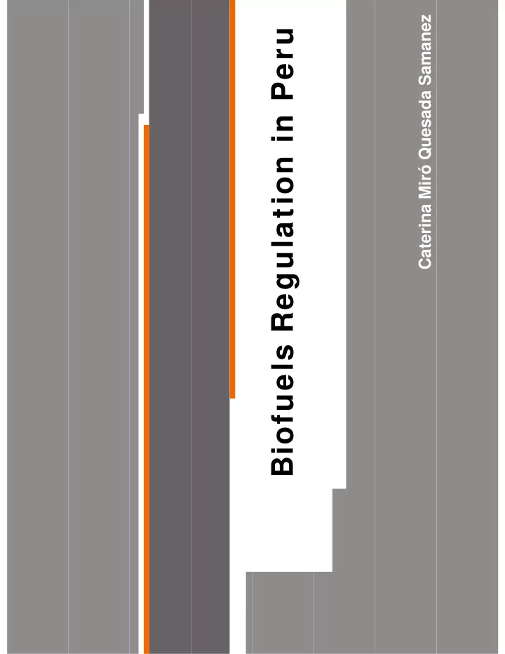 biofuels regulation in peru