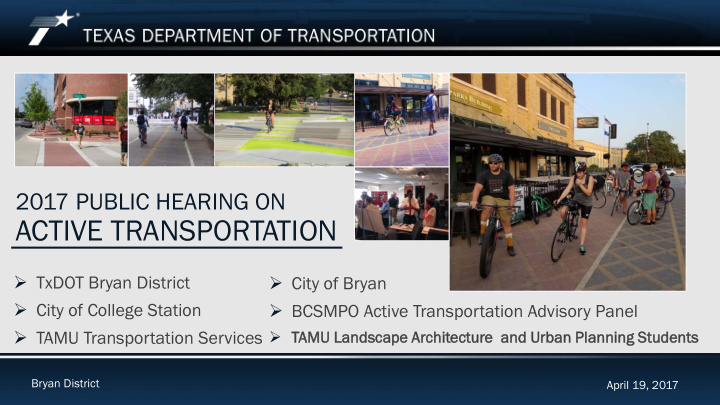 active transportation