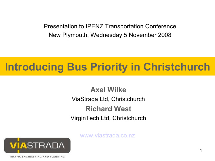 introducing bus priority in christchurch