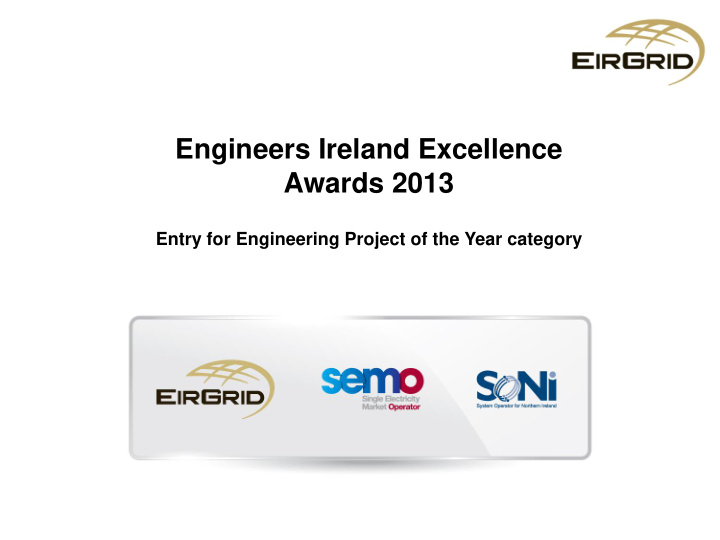 engineers ireland excellence awards 2013