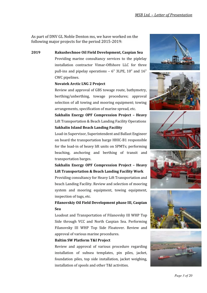 msb ltd letter of presentation as part of dnv gl noble