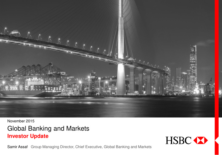 global banking and markets