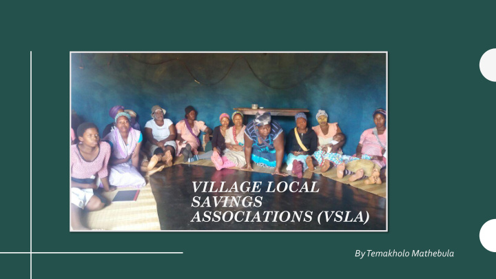 village local savings associations vsla