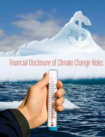 Financial Disclosure of Climate Change Risks:  18  B y  J a m e s  R .  W i l l i a m s  a n d  C h