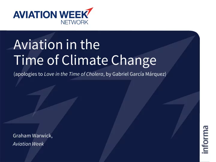 time of climate change