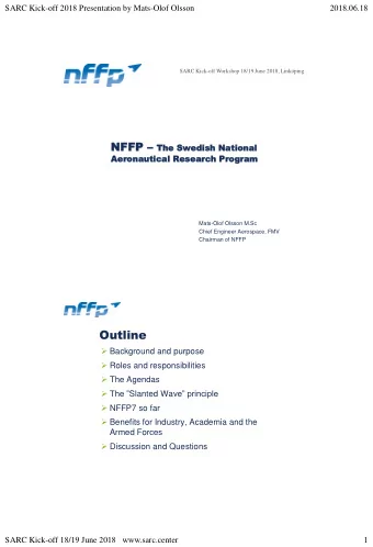 Outline  Background and purpose  Roles and responsibilities  The Agendas  The