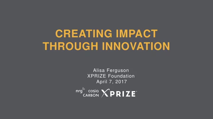 creating impact