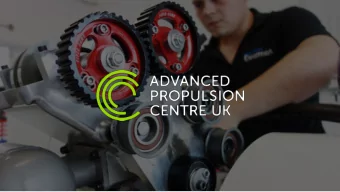 AN INTRODUCTION  TO THE APC  THE ADVANCED PROPULSION CENTRE IS A 10 YEAR CO-INVESTMENT PARTNERSHIP