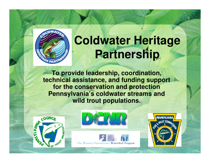 coldwater heritage partnership