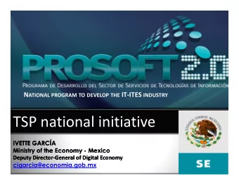 TSP national initiative