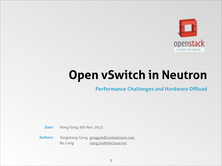 open vswitch in neutron