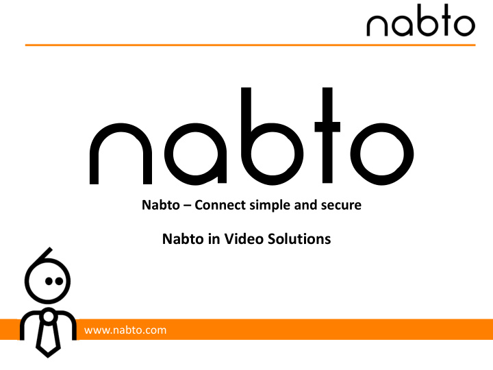nabto in video solutions