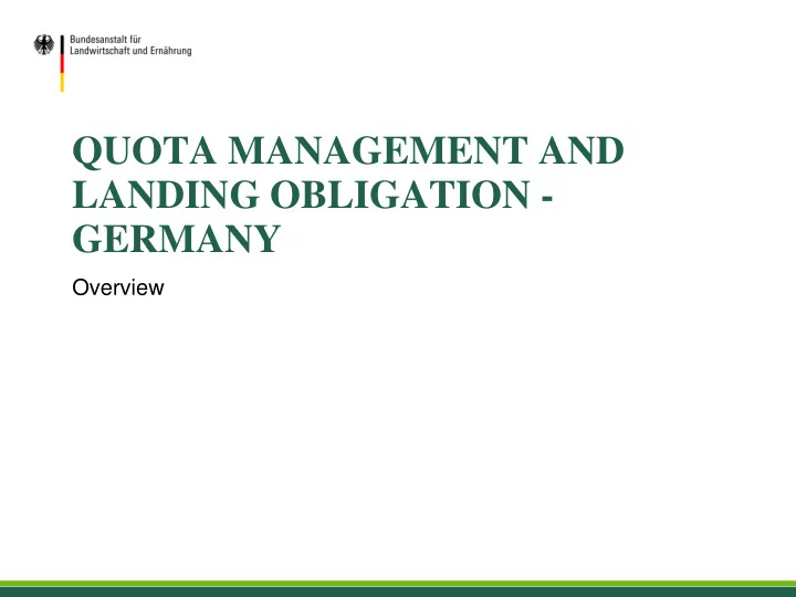landing obligation