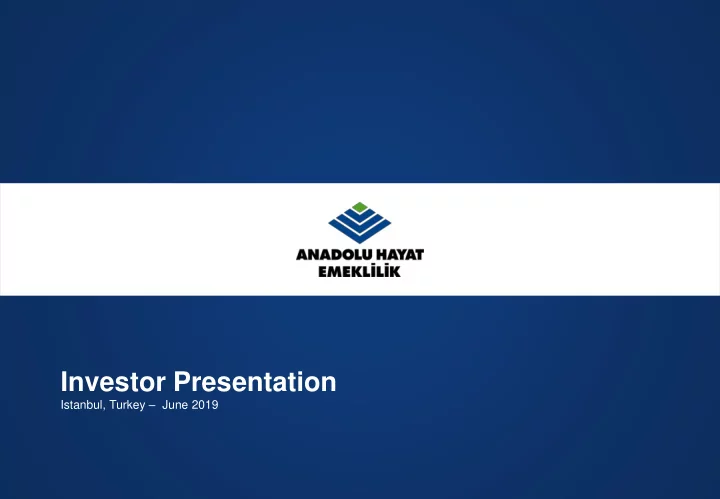 investor presentation
