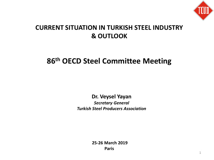 86 th oecd steel committee meeting