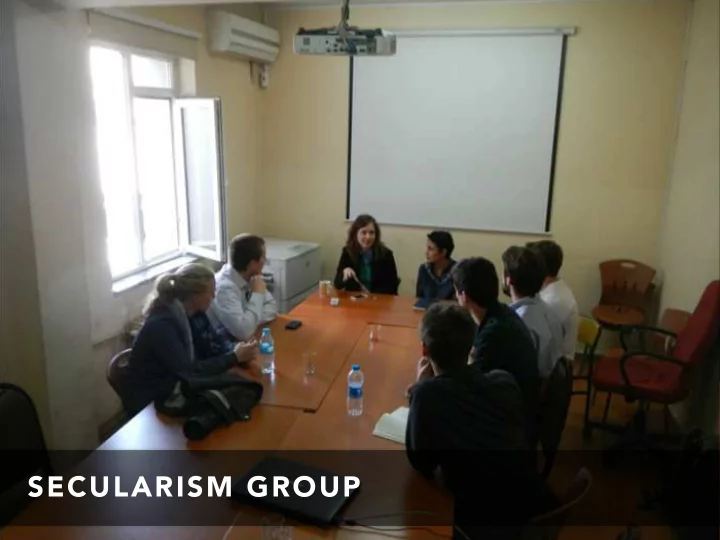 secularism group research question