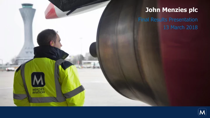 john menzies plc