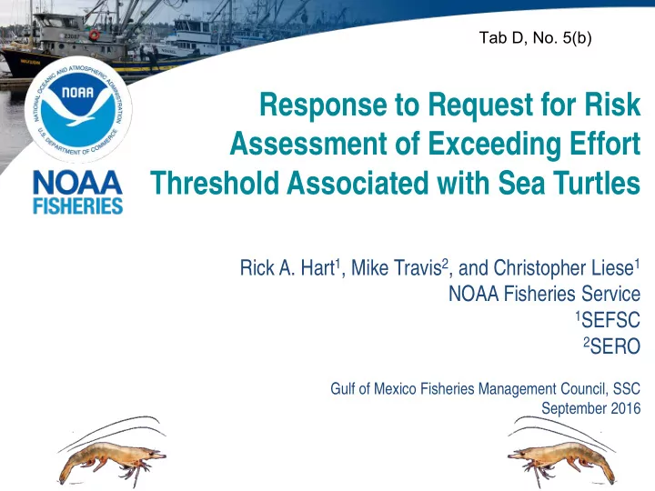response to request for risk assessment of exceeding