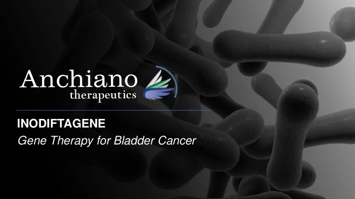 gene therapy for bladder cancer