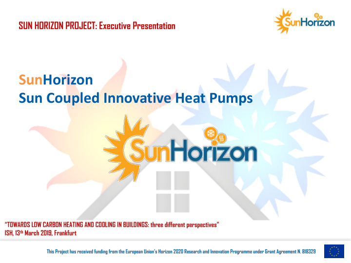 sunhorizon sun coupled innovative heat pumps