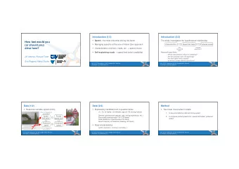 How fast would you  Managing speed is at the core of Vision Zero approach  Characteristics
