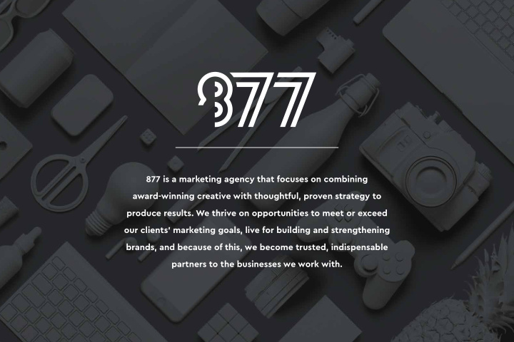 877 is a marketing agency that focuses on combining award