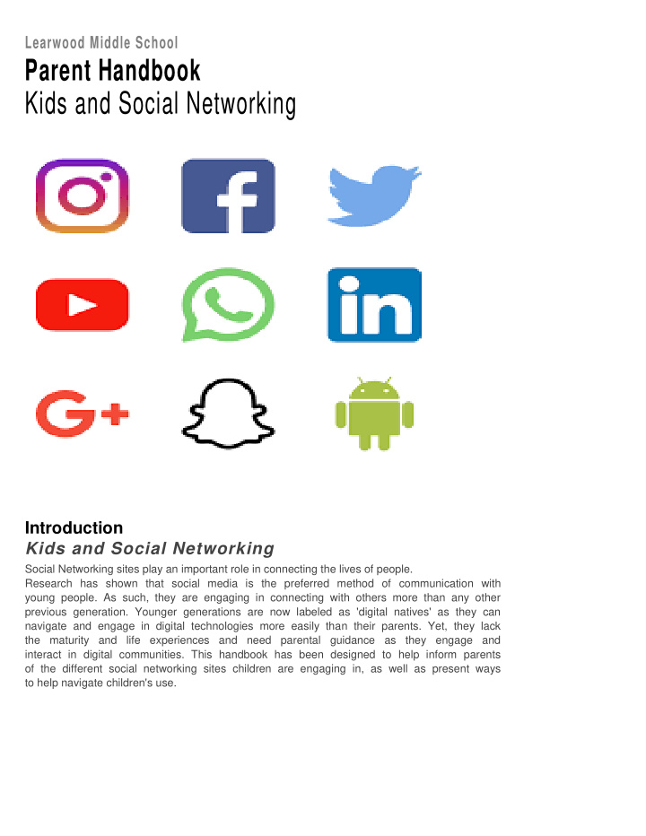 kids and social networking