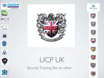 UCP UK  Security Training like no other CLOSE PROTECTION TRAINING  At its very best  UCP ARE