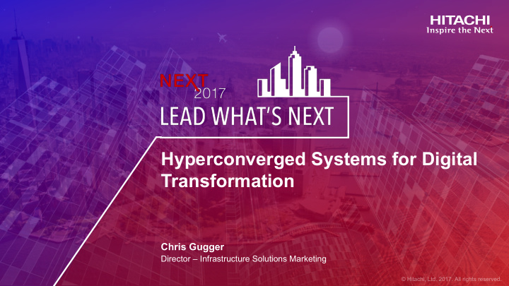 hyperconverged systems for digital transformation