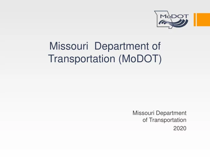transportation modot