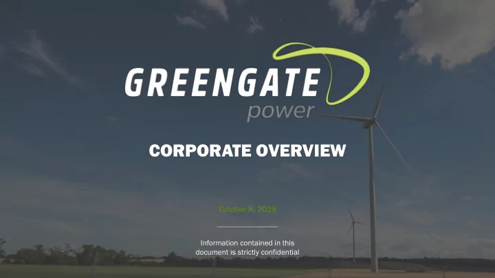 corporate overview