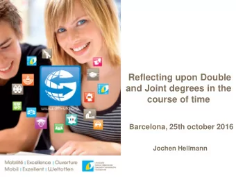 Once upon a time  www.dfh-ufa.org - Mobility as a special experience in  the life of a few