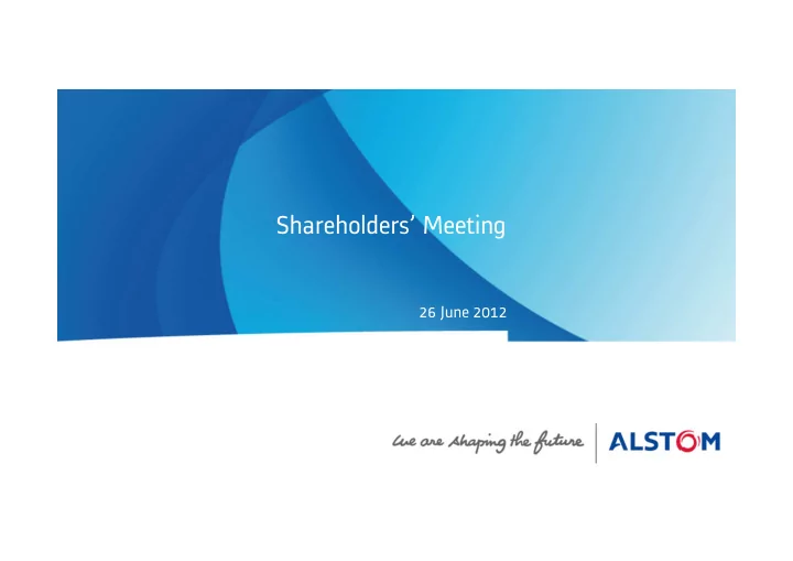 shareholders meeting