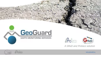 A GReD and Proteco solution  www.geoguard.eu Gred and Proteco partnership GReD and Proteco entered
