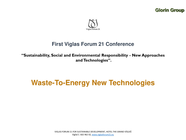 waste to energy new technologies