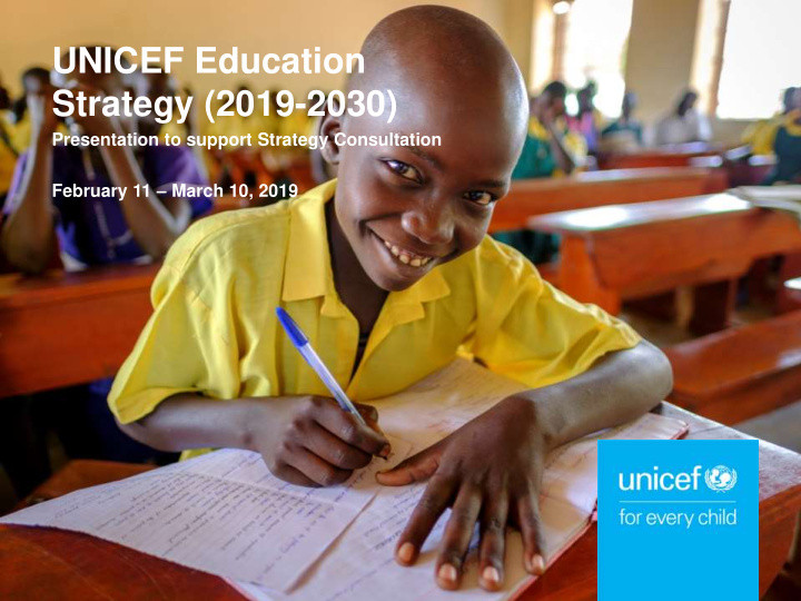 unicef education strategic plan