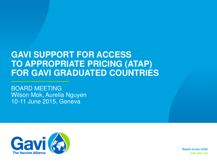 for gavi graduated countries