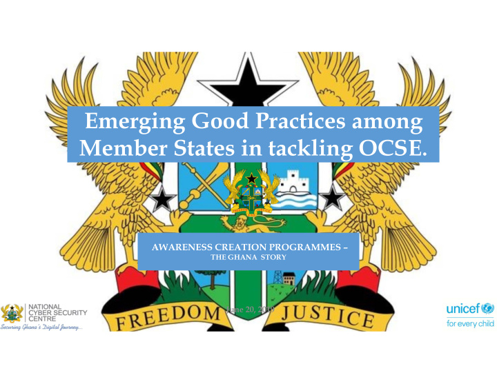 emerging good practices among member states in tackling