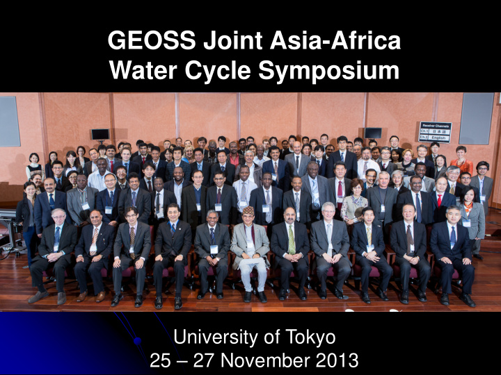 geoss joint asia africa water cycle symposium