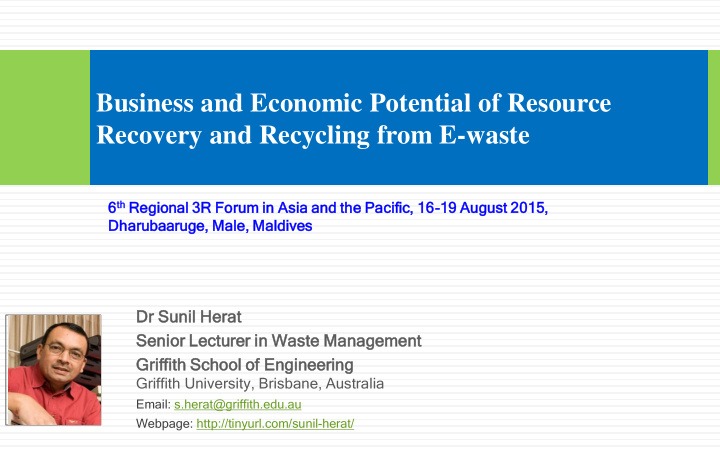 business and economic potential of resource recovery and