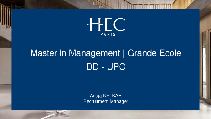 master in management grande ecole dd upc