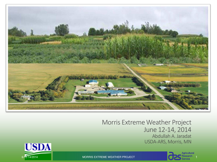 morris extreme weather project june 12 14 2014