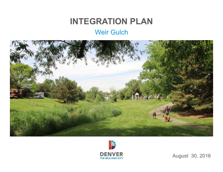 integration plan