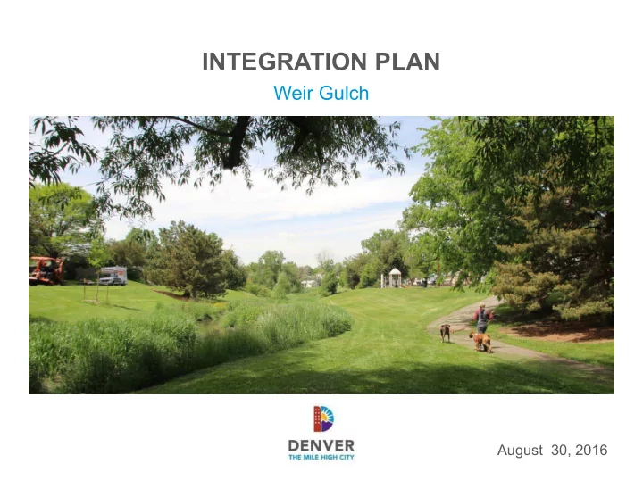 integration plan