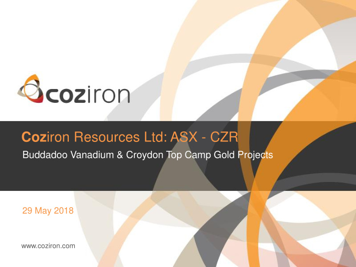 coz iron resources ltd asx czr