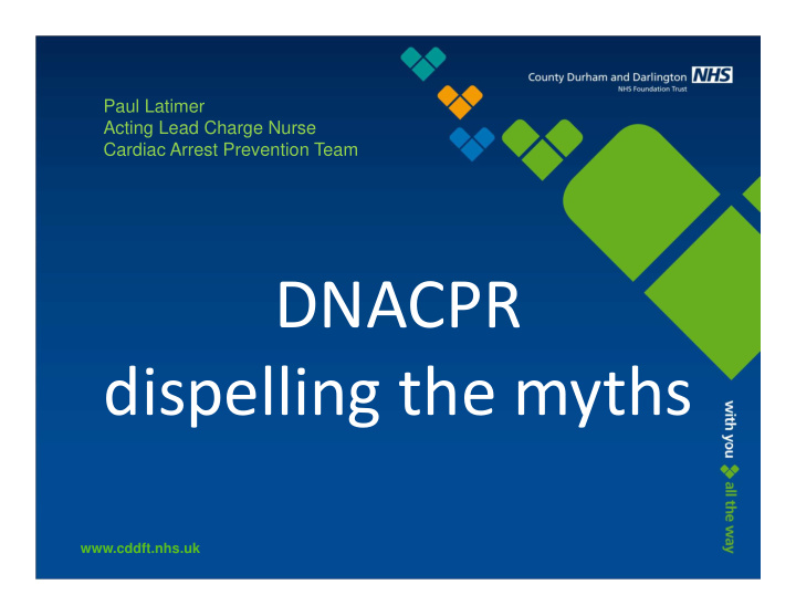 dnacpr dispelling the myths