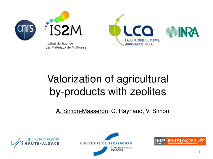 valorization of agricultural
