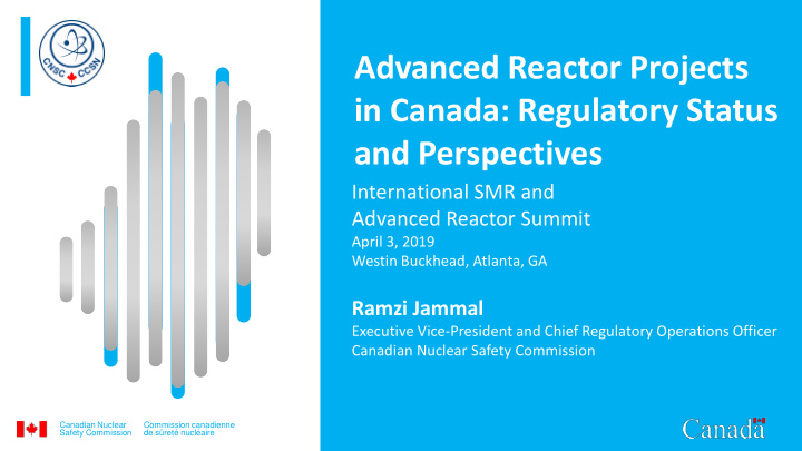 advanced reactor projects in canada regulatory status and
